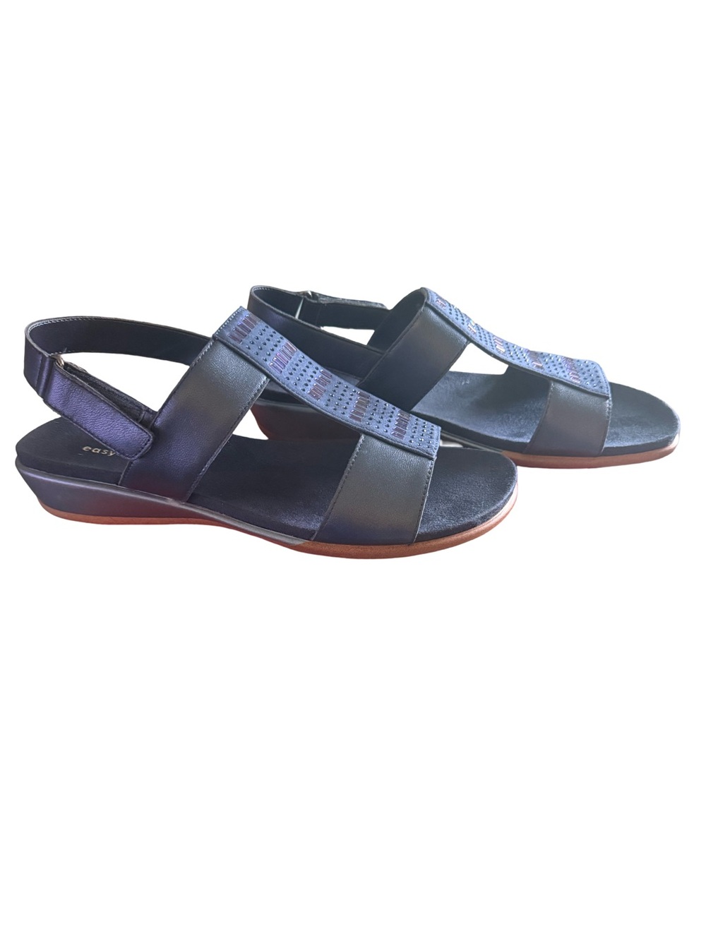 Easy Spirit Navy Blue Slingback Comfort Sandals